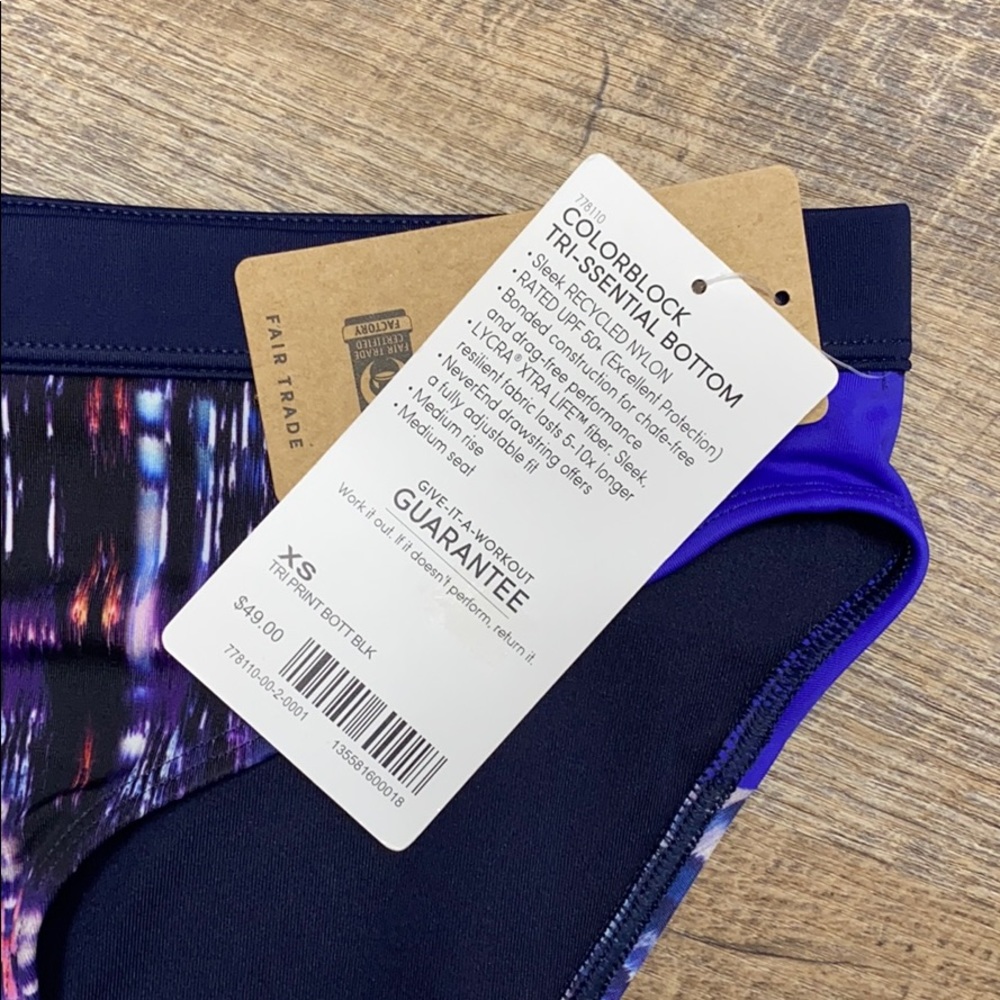 NWT Athleta Colorblock Tri-ssential Bottom Purple - Picture 5 of 11